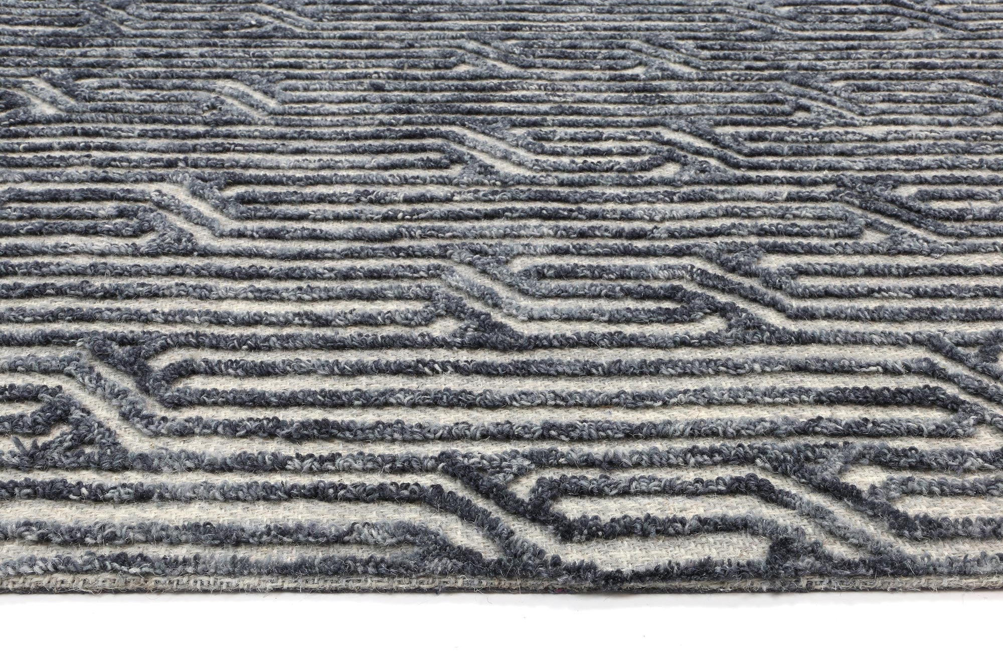 Mirabella Almeria Blue Contemporary Rug - Floorsome - Modern Rugs - MARB16060215LGRY - Modern Rugs