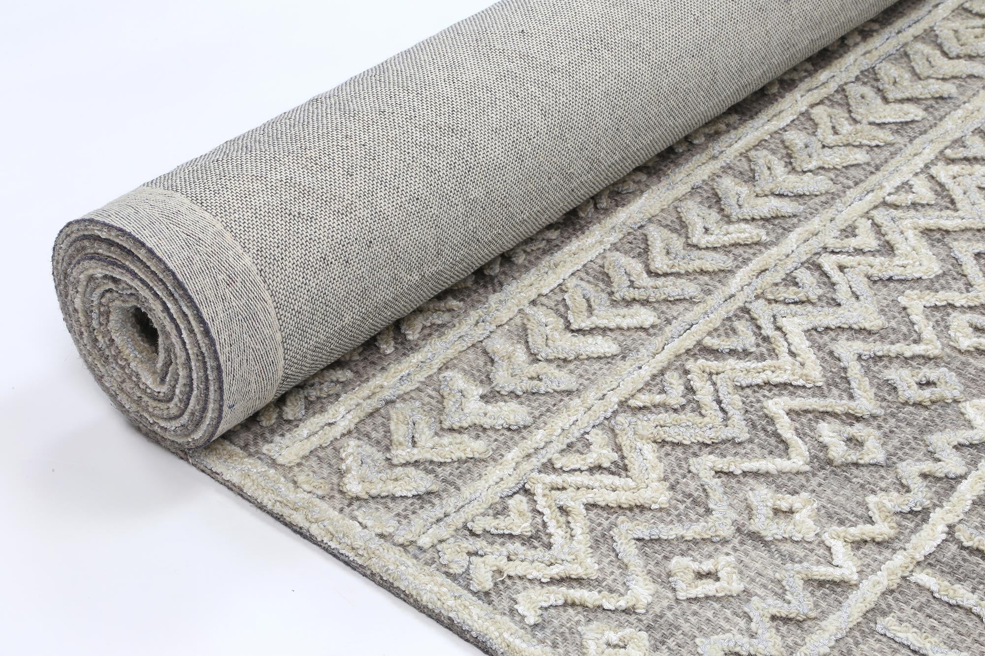 Mirabella Cadiz Ash Contemporary Rug - Floorsome - Modern Rugs - MARB16060295LGRY - Modern Rugs
