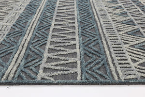 Mirabella Cazorla Charcoal Contemporary Rug - Floorsome - Modern Rugs