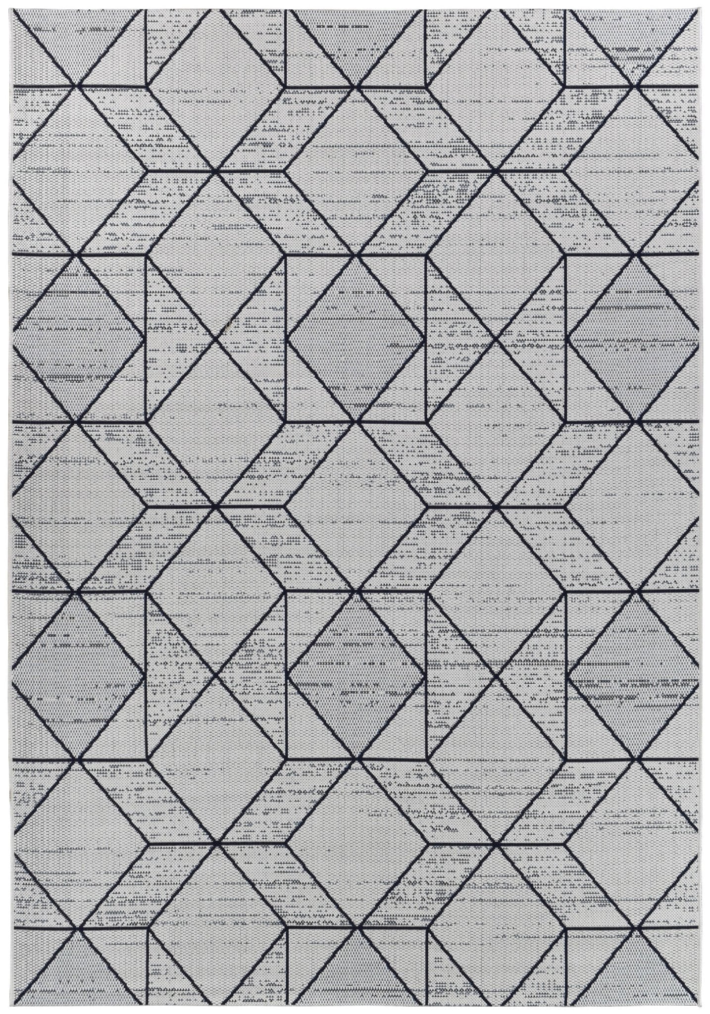 Mirada White Blue Rug 47277 - 396 - Floorsome - INDOOR/OUTDOOR - MIRA - 47277396 - 160x230 - INDOOR/OUTDOOR