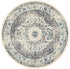 Mist White Transitional Round Rug - Floorsome - Modern - EVO - 251 - WHI - 150X150 - Modern