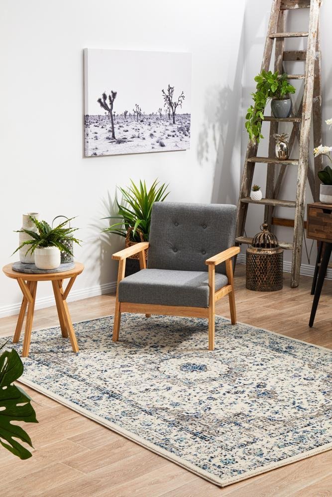 Mist White Transitional Rug - Floorsome - Modern - EVO - 251 - WHI - 230X160 - Modern