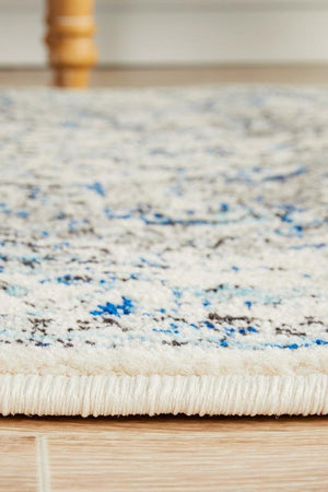 Mist White Transitional Runner Rug - Floorsome - Modern