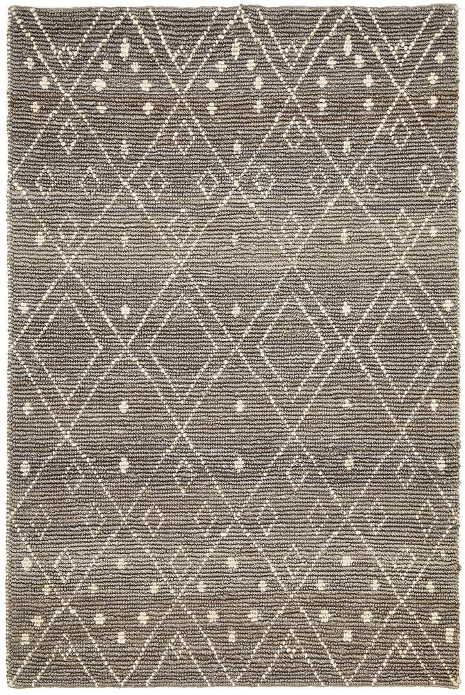 Misu Hand Woven Tribal Jute Rug - Floorsome - Natural - KYA - 27 - GRY - 225X155 - Natural