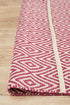 Modern Flatweave Diamond Design Pink Rug - Floorsome - Modern - ABO - DIA - PINK - 225X155 - Modern