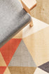 Modern Pixels Rug Rust Grey Blue - Floorsome - Modern - CIT - 564 - RUST - 160X110 - Modern