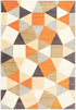 Modern Pixels Rug Rust Grey Blue - Floorsome - Modern - CIT - 564 - RUST - 160X110 - Modern