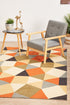 Modern Pixels Rug Rust Grey Blue - Floorsome - Modern - CIT - 564 - RUST - 160X110 - Modern