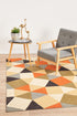 Modern Pixels Rug Rust Grey Blue - Floorsome - Modern - CIT - 564 - RUST - 160X110 - Modern