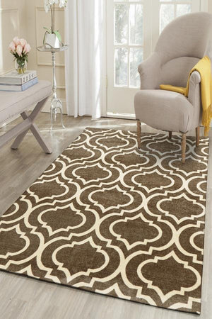Modern Trelliss design Rug Ash - Floorsome - Modern