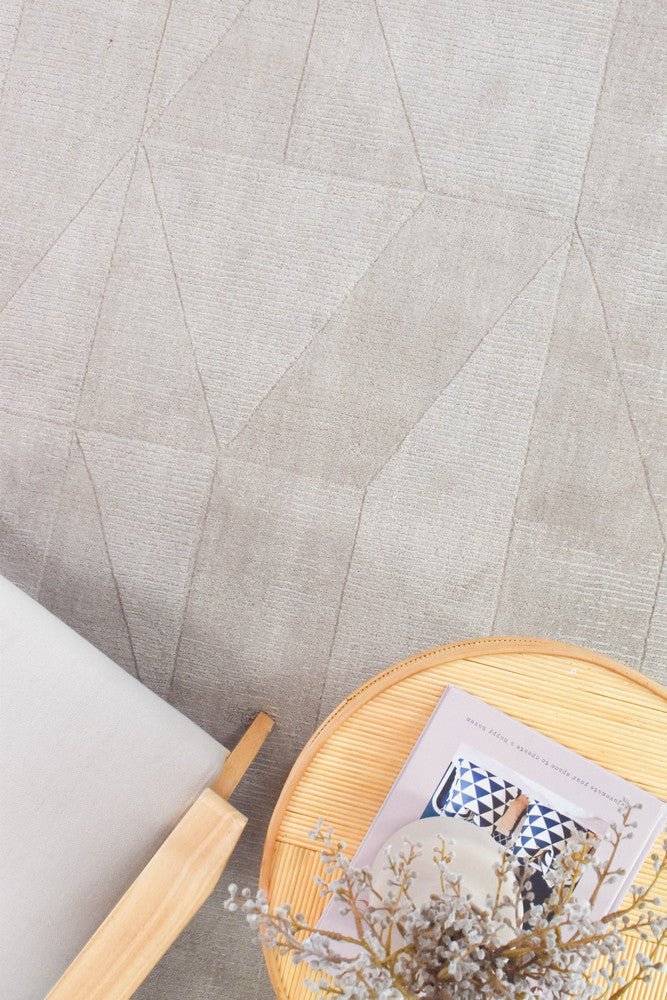 Montana Moonlit Grey Wool Rug - Floorsome - TEXTURED - WESTCOTT - MOON - 155X225 - TEXTURED
