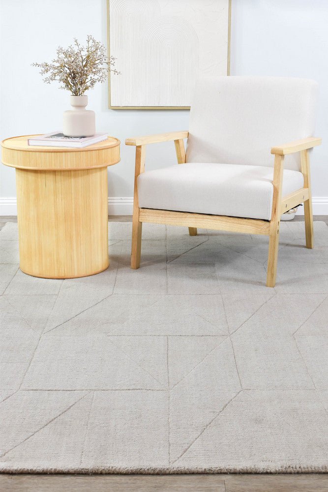 Montana Moonlit Grey Wool Rug - Floorsome - TEXTURED - WESTCOTT - MOON - 155X225 - TEXTURED