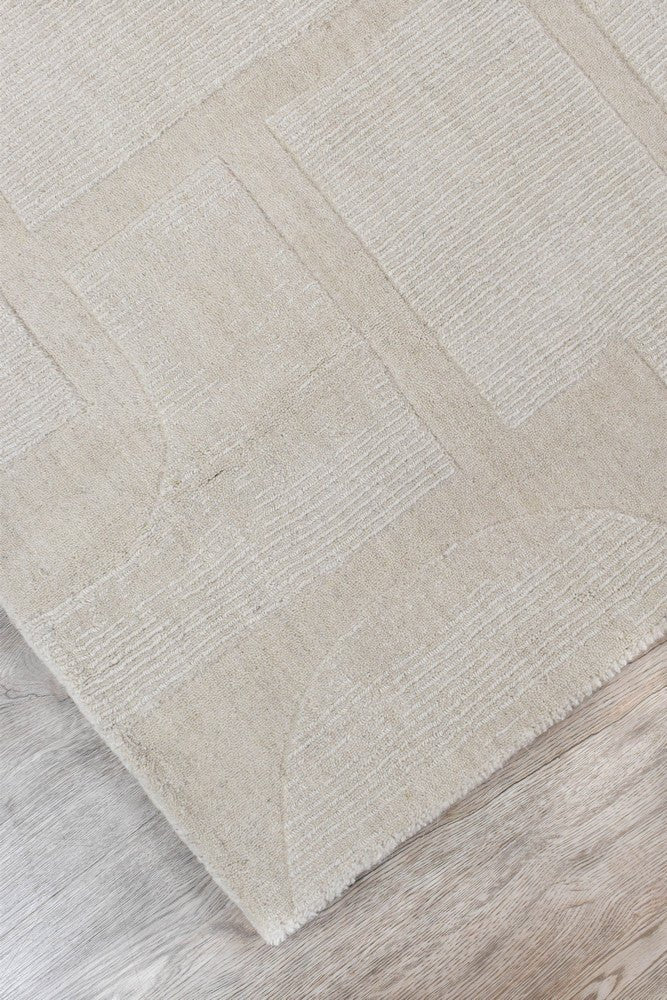 Montana Powdered Beige Wool Rug - Floorsome - FLATWEAVE - WESTCOTT - POWDER - 155X225 - FLATWEAVE