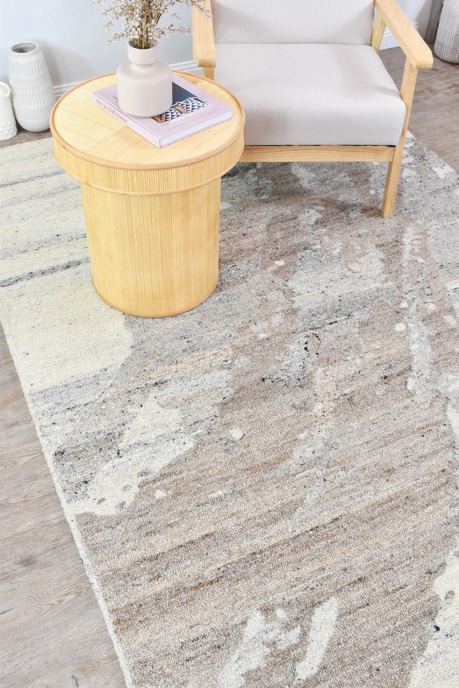 Montana Walnut Wool Rug - Floorsome - TEXTURED - WESTCOTT - WALL - 155X225 - TEXTURED