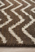 Moroccan Chevron Design Rug Brown Beige - Floorsome - Modern - MOR - 180 - BEI - 230X160 - Modern