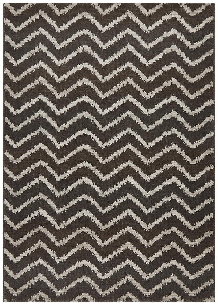 Moroccan Chevron Design Rug Brown Beige - Floorsome - Modern - MOR - 180 - BEI - 230X160 - Modern