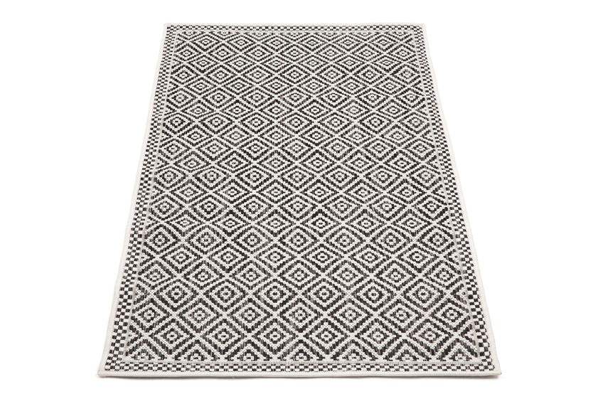 Moti Black And White Diamond Polypropylene Outdoor Rug - Floorsome - Outdoor Rugs - ILLMOTI00080150 - Outdoor Rugs