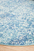 Muse Blue Transitional Round Rug - Floorsome - Modern - EVO - 253 - BLUE - 150X150 - Modern