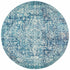 Muse Blue Transitional Round Rug - Floorsome - Modern - EVO - 253 - BLUE - 150X150 - Modern