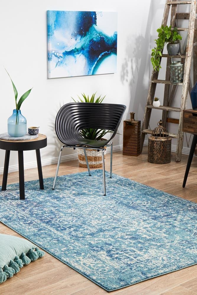 Muse Blue Transitional Rug - Floorsome - Modern - EVO - 253 - BLUE - 230X160 - Modern