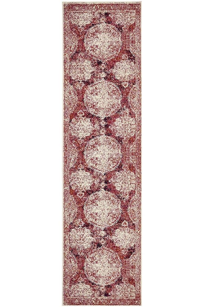Museum 862 Fuschia Runner Rug - Floorsome - MUS - 862 - FUS - 300X80 - 