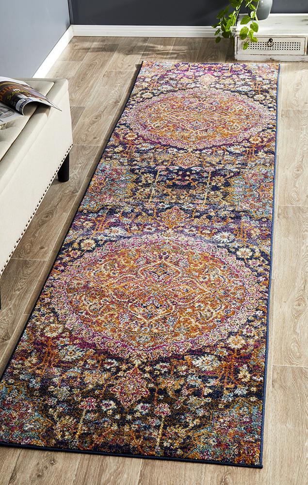 Museum 867 Multi Coloured Runner - Floorsome - MUS - 867 - MULT - 300X80 - 