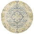 Museum 867 Sky Blue Round Rug - Floorsome - MUS - 867 - SKY - 150X150 - 