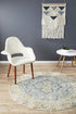 Museum 867 Sky Blue Round Rug - Floorsome - MUS - 867 - SKY - 150X150 - 