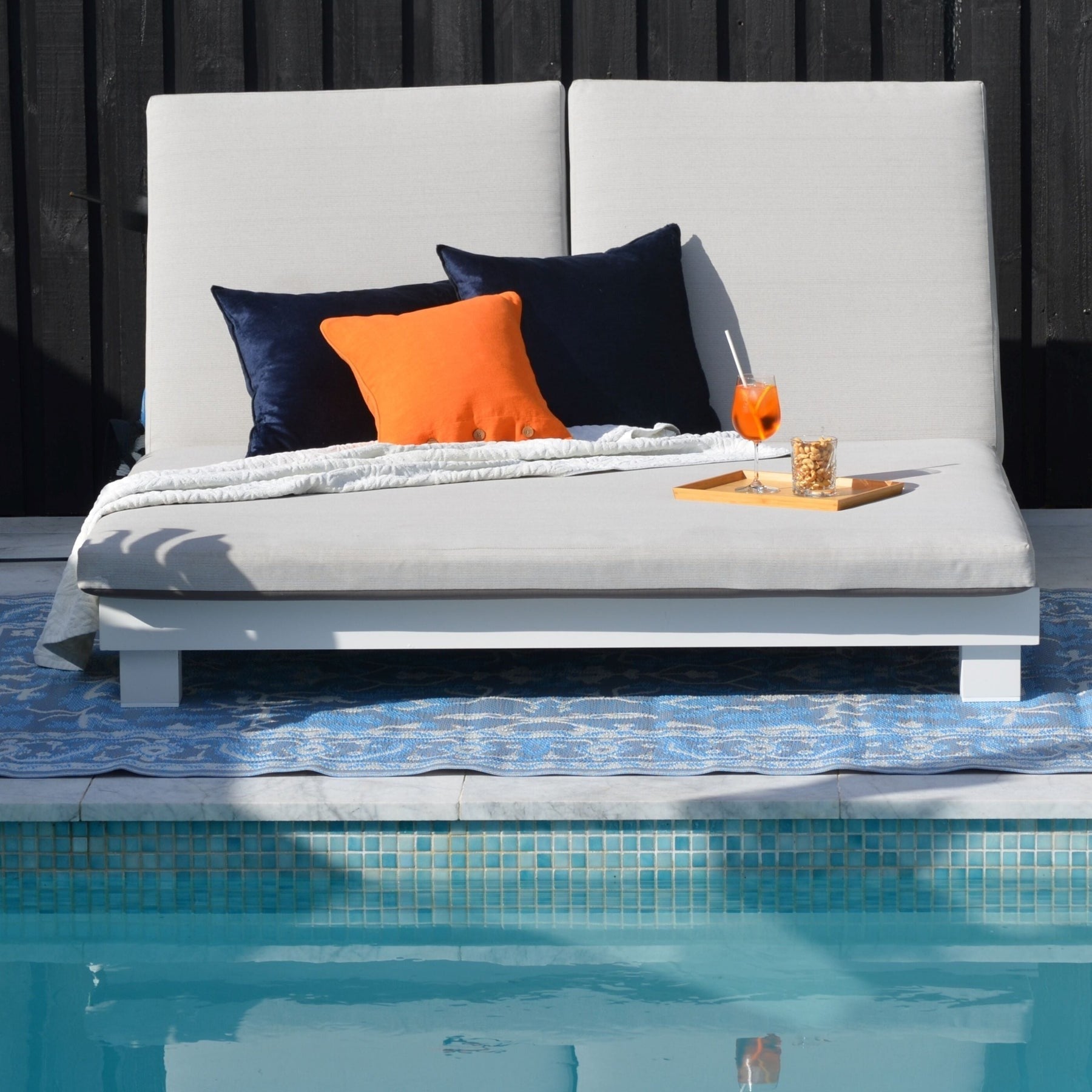 Nain Blue Recycled Plastic Outdoor Rug - Floorsome - Outdoor Rugs -  - Outdoor Rugs