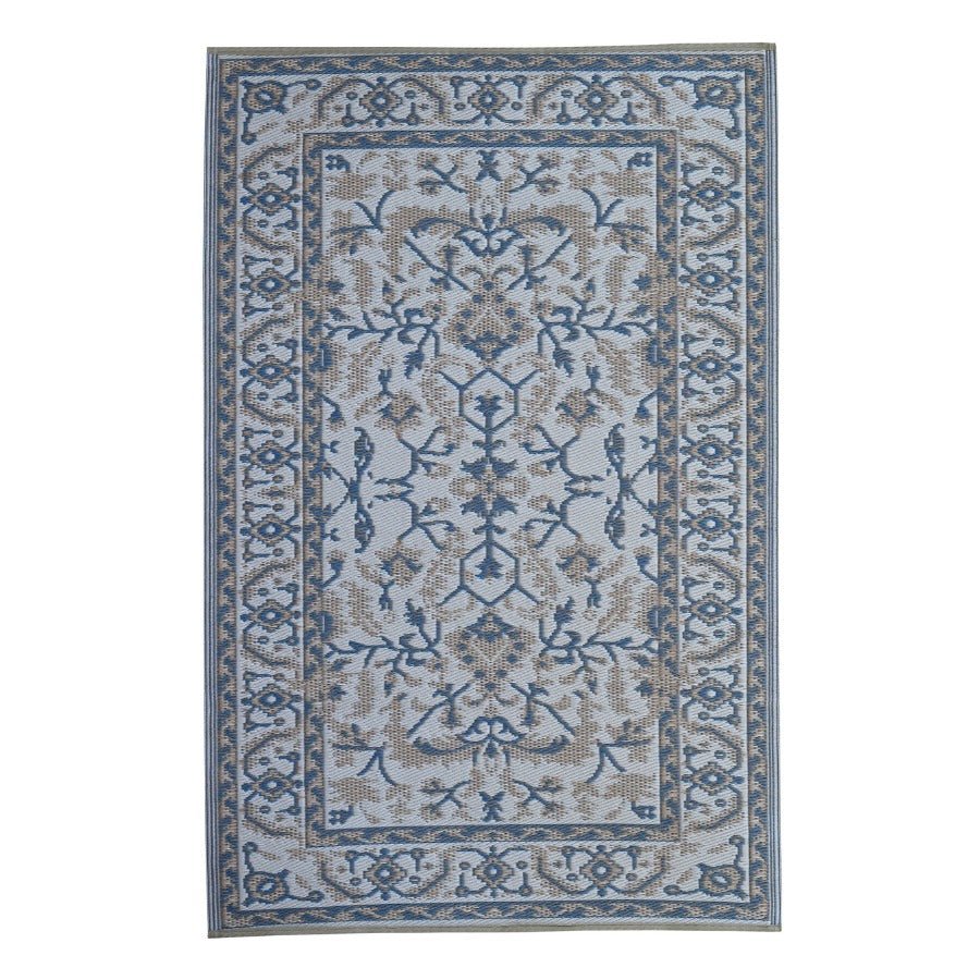 Nain Blue Recycled Plastic Outdoor Rug - Floorsome - Outdoor Rugs -  - Outdoor Rugs
