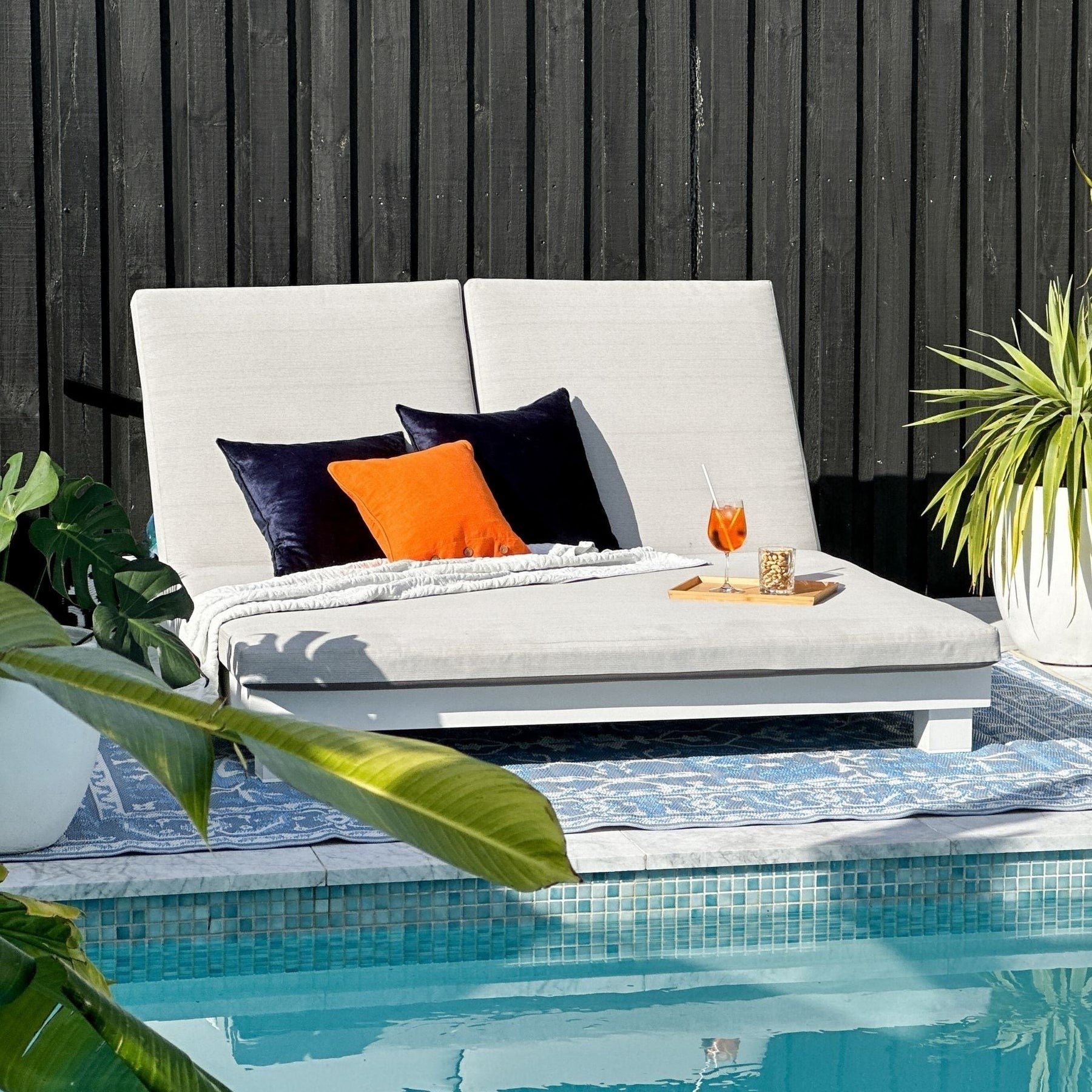 Nain Blue Recycled Plastic Outdoor Rug - Floorsome - Outdoor Rugs -  - Outdoor Rugs