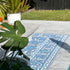 Nain Blue Recycled Plastic Outdoor Rug - Floorsome - Outdoor Rugs -  - Outdoor Rugs