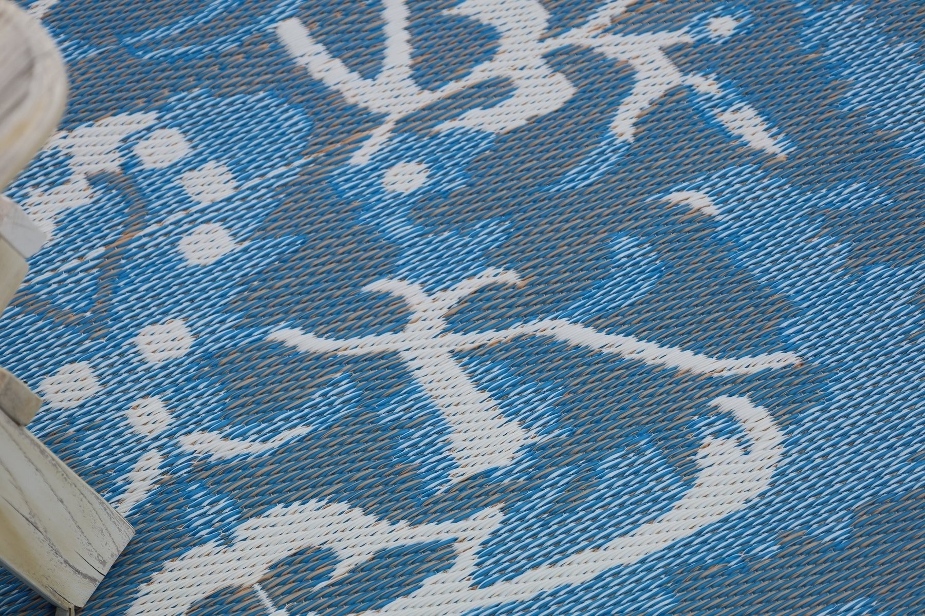 Nain Blue Recycled Plastic Outdoor Rug - Floorsome - Outdoor Rugs -  - Outdoor Rugs