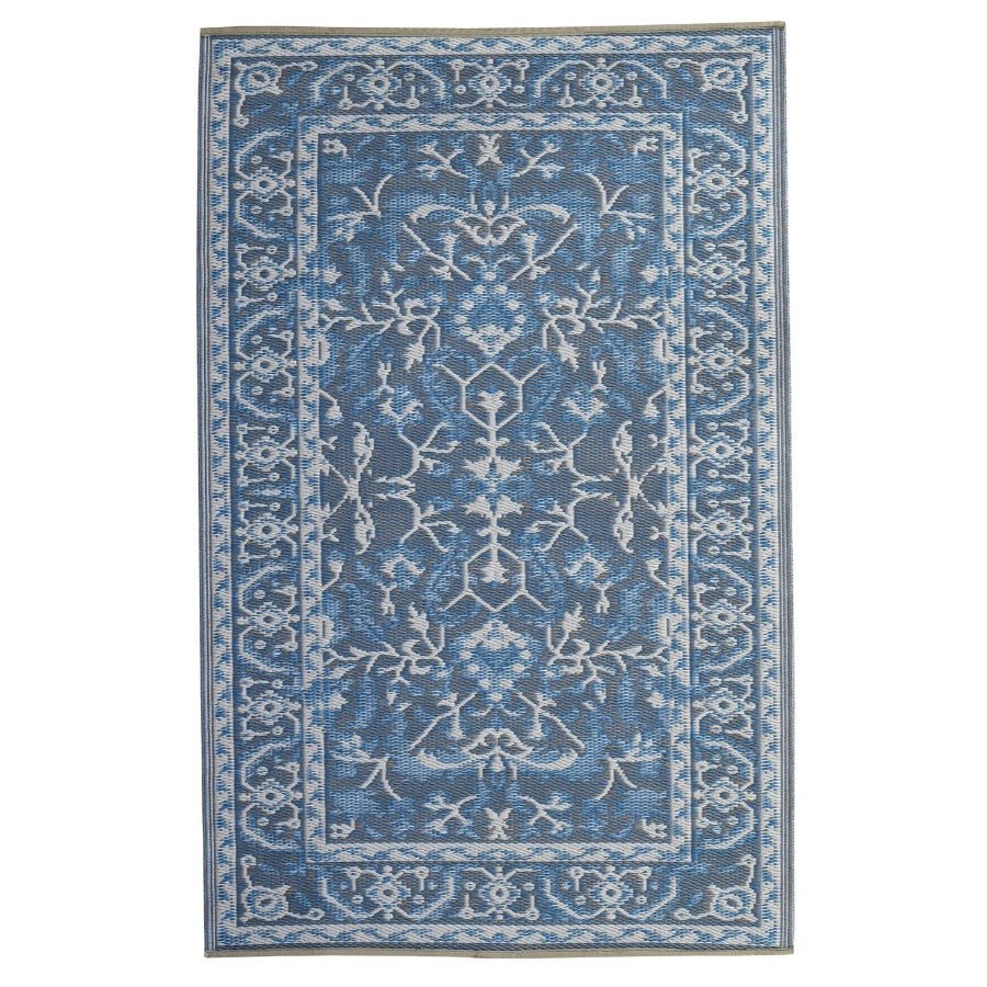 Nain Blue Recycled Plastic Outdoor Rug - Floorsome - Outdoor Rugs -  - Outdoor Rugs
