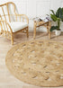 Natural Daisy Jute Rug - Floorsome - Flatweave - ATR - PIL - NAT - 120X120 - Flatweave