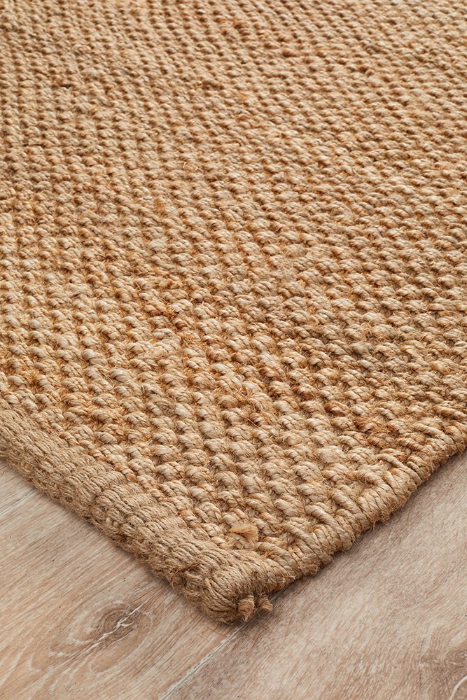 Natural Fiber Basket Weave Rug - Floorsome - Natural - ATR - BASK - NAT - 220X150 - Natural
