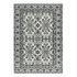 Neel Ivory and Black 100% Wool Rug - Floorsome - WOOLNEEL0080300 - 