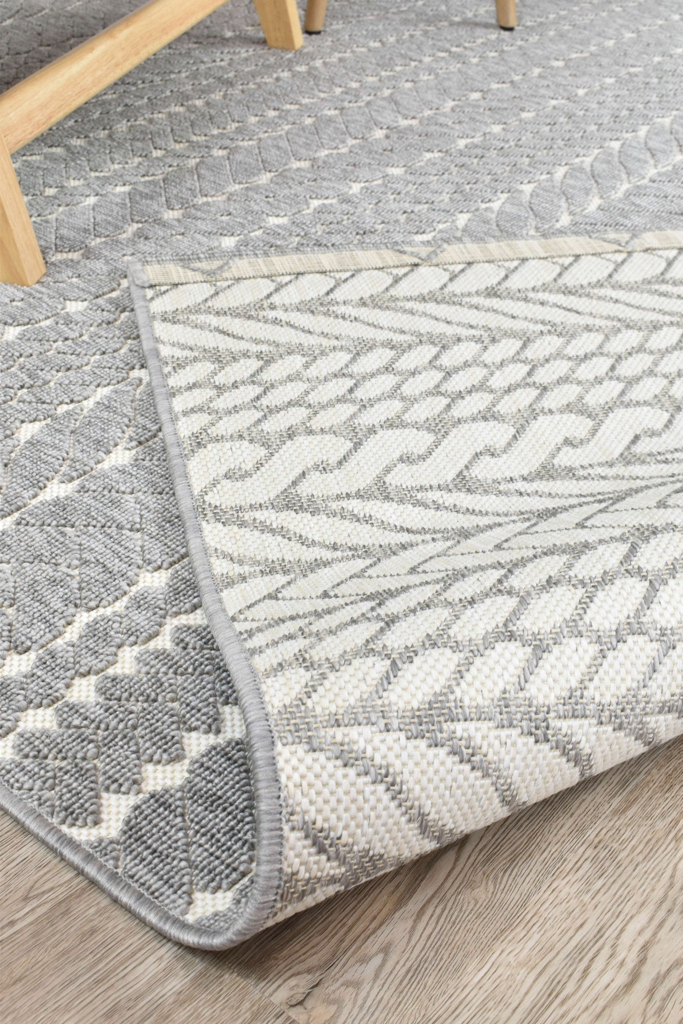 Nevada Grey White Rug 20469 - 302 - Floorsome - INDOOR/OUTDOOR - FENIX - 20469302 - 80X150 - INDOOR/OUTDOOR