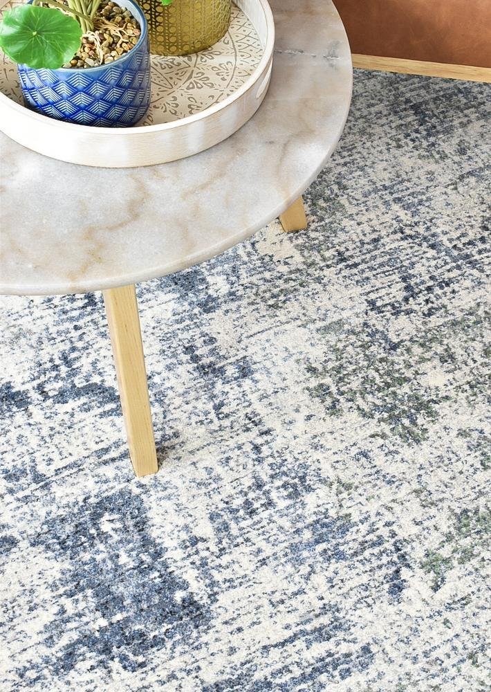 New Hapton Blue White Rug - Floorsome - MODERN - M - L - 63596 - 6656 - 160X230 - MODERN