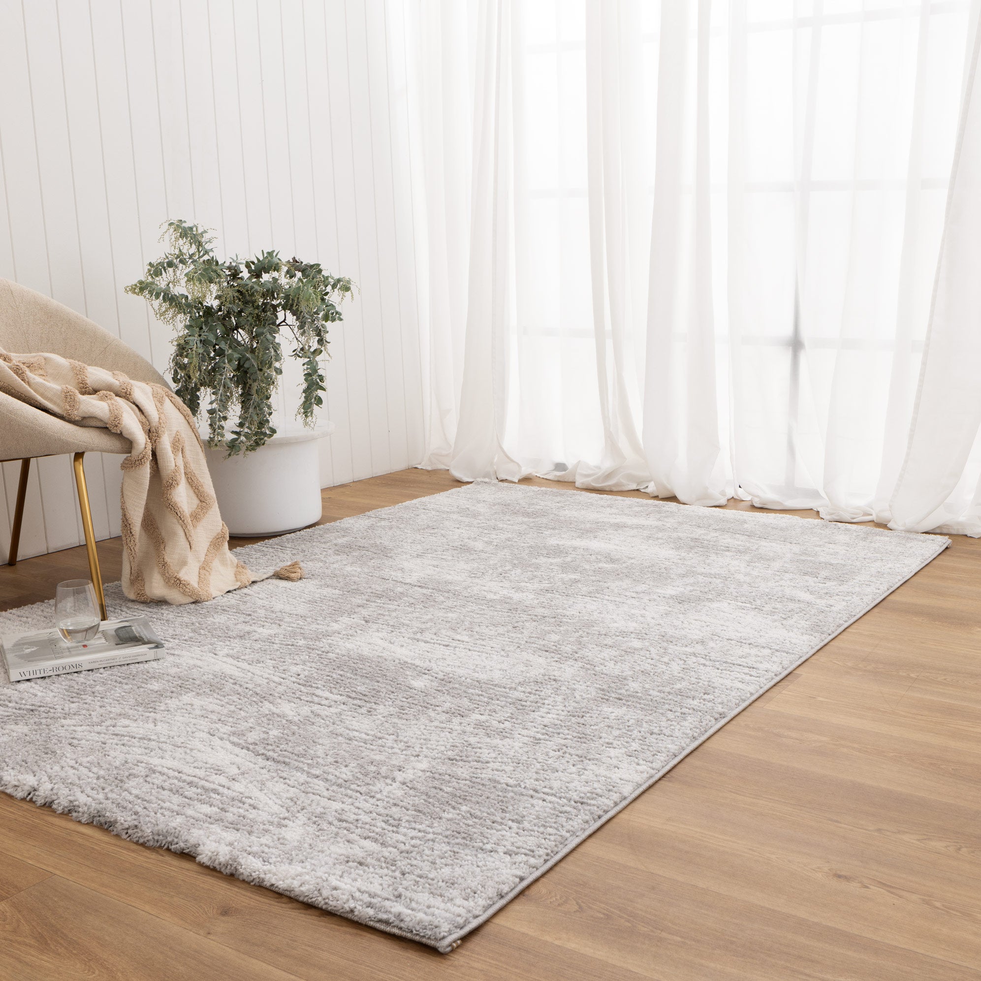 Nola Carved Grey Rug - Floorsome - Area Rug - NOLA160N003 - Area Rug