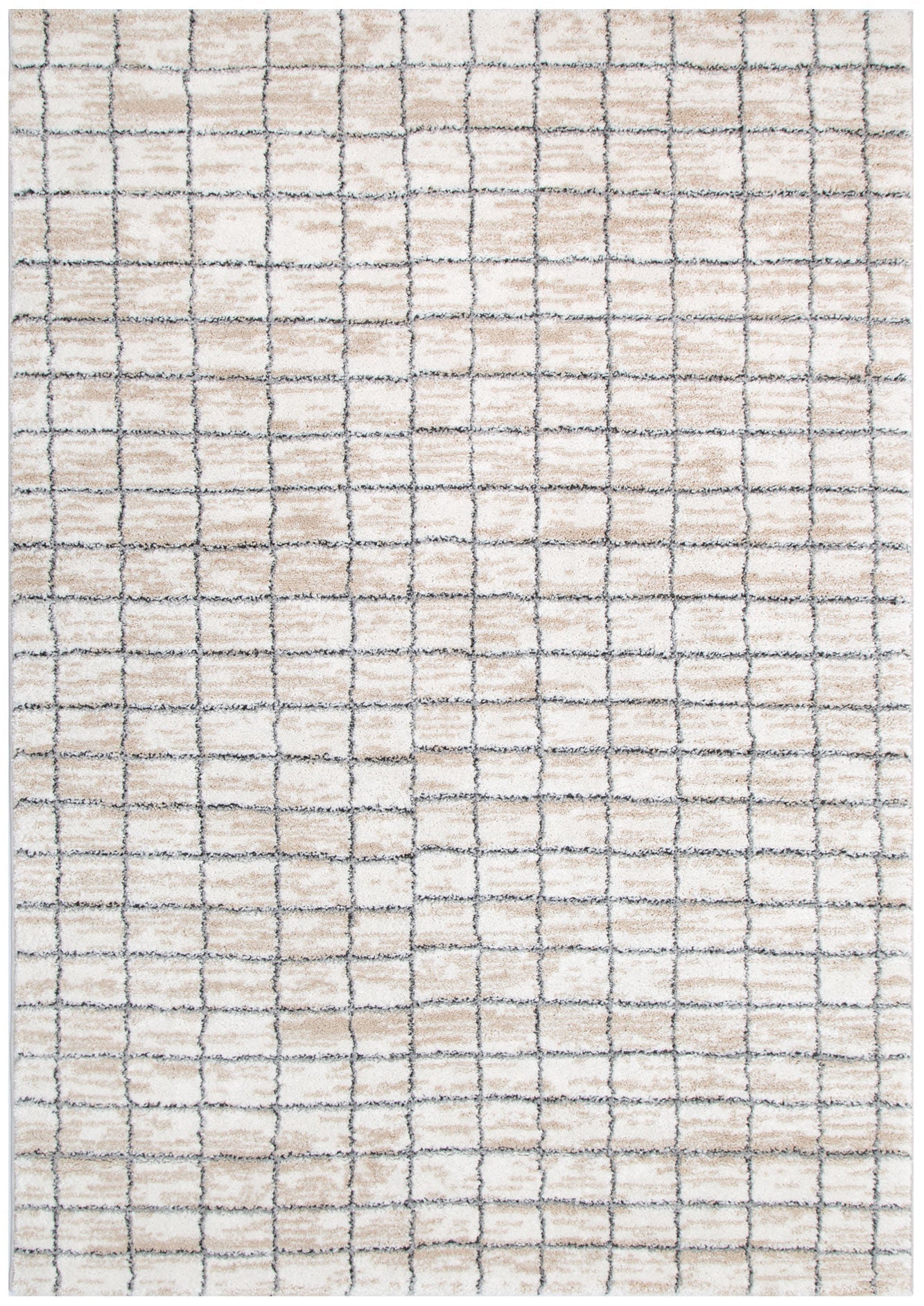 Nola Clean Lines Neutral Rug - Floorsome - Area Rug - NOLA160N004 - Area Rug