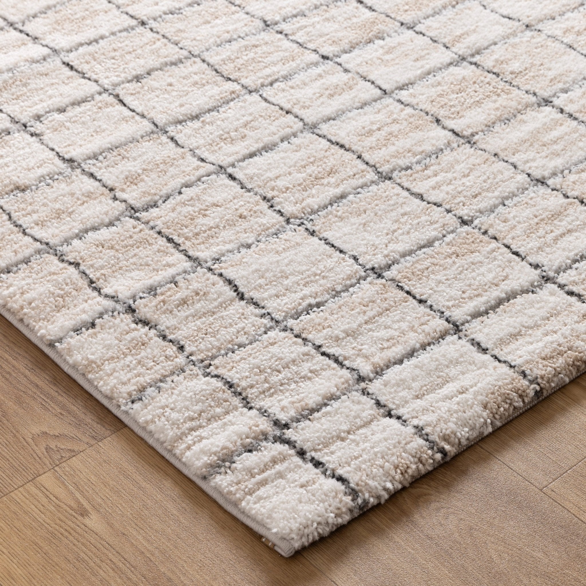 Nola Clean Lines Neutral Rug - Floorsome - Area Rug - NOLA160N004 - Area Rug