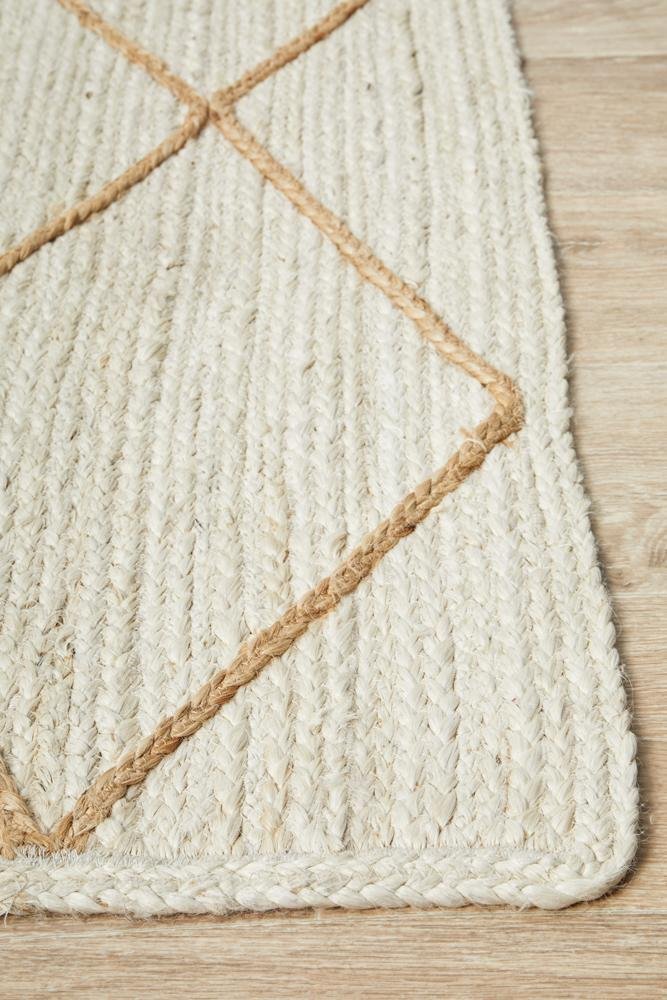 Noosa 222 White Rug - Floorsome - NOOSA COLLECTION - NSA - 222 - WHT - 220X150 - NOOSA COLLECTION