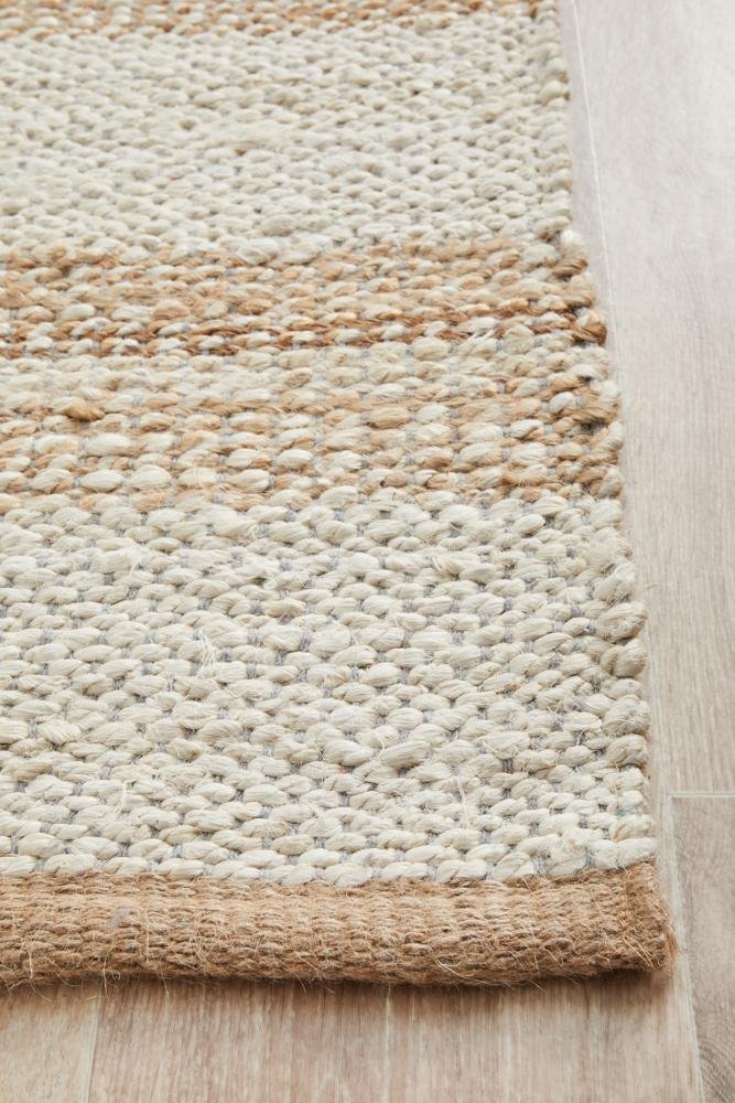 Noosa 555 Natural White Runner Rug - Floorsome - NOOSA COLLECTION - NSA - 555 - NTWT - 300X80 - NOOSA COLLECTION