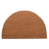 Nubra Natural Plain Half Round PVC Backed Coir Doormat - Floorsome - DMNUBRARND06090 - 