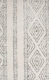 Oasis 450 White And Grey Tribal Rug - Floorsome - Modern - OAS - 450 - GRY - 230X160 - Modern