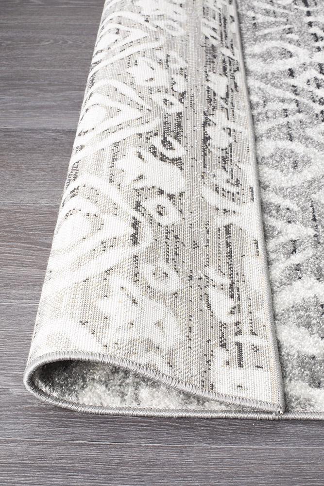 Oasis 451 Dark Grey Tribal Rug - Floorsome - Modern - OAS - 451 - DGRY - 230X160 - Modern
