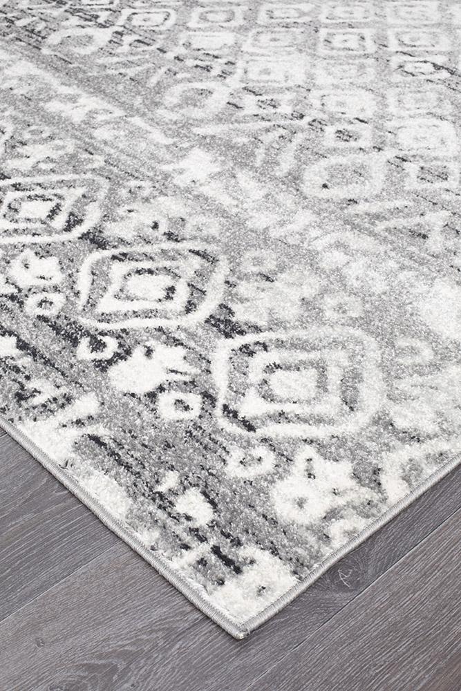 Oasis 451 Dark Grey Tribal Rug - Floorsome - Modern - OAS - 451 - DGRY - 230X160 - Modern