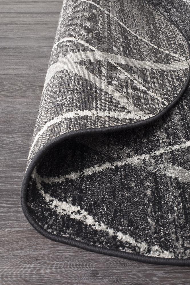 Oasis 452 Charcoal Contemporary Round Rug - Floorsome - Modern - OAS - 452 - CHAR - 150X150 - Modern