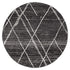 Oasis 452 Charcoal Contemporary Round Rug - Floorsome - Modern - OAS - 452 - CHAR - 150X150 - Modern